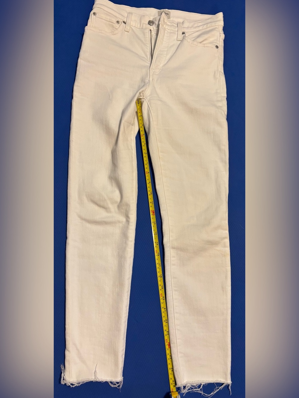 J. Crew White High-Rise Toothpick Jeans